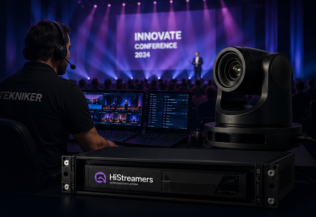 Tekniker styr eventproduktion med HiStreamers